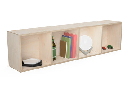 Quadruple Cube - Wall Shelf CNC DXF file design overview