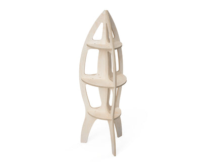 Rocket Shelf DXF file DXF file rendered from angled view for CNC cutting