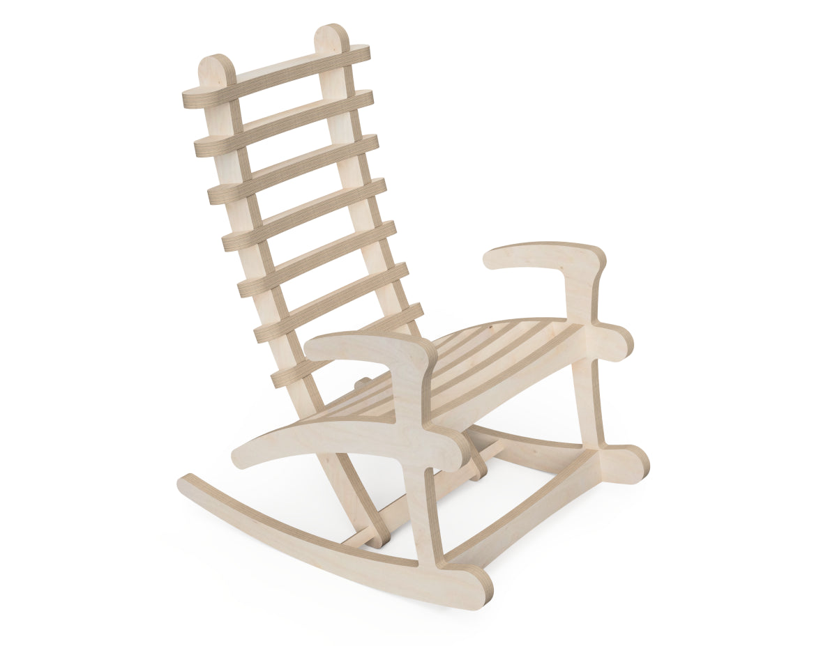 Rocking Chair - Japan CNC DXF file design overview