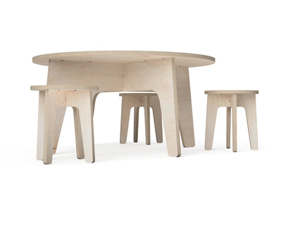 Detailed DXF drawing of round kids desk dxf file for CNC router