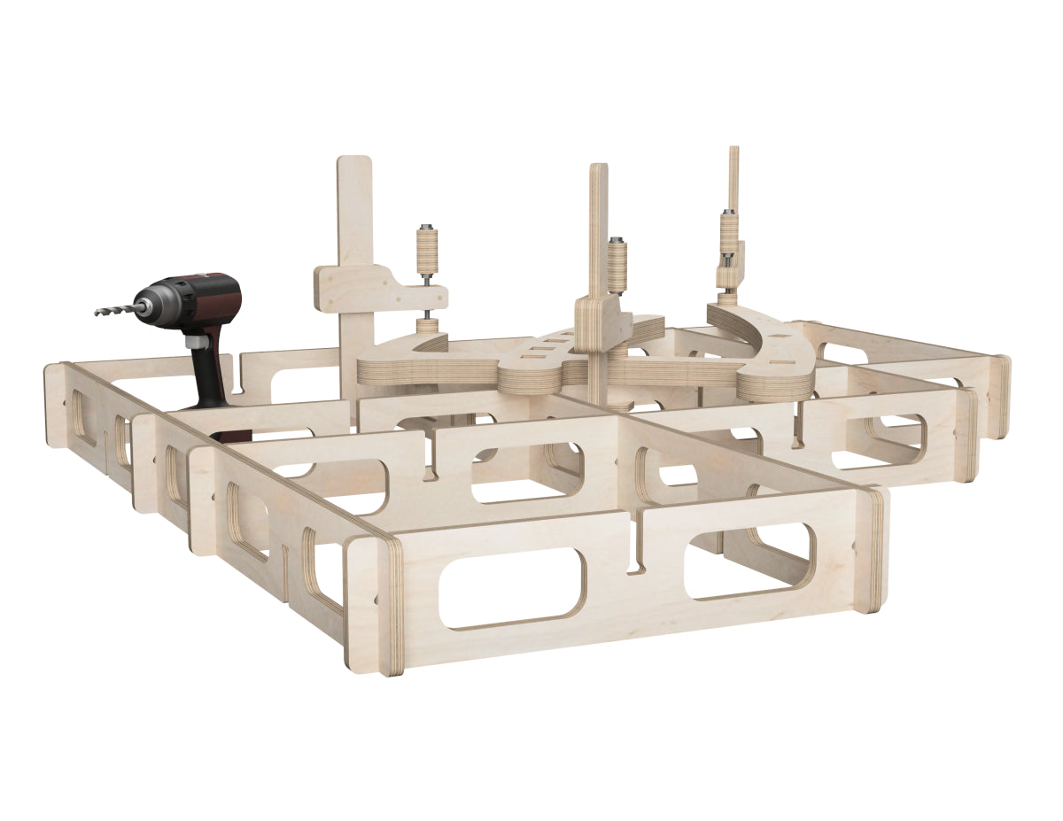 Sacrificial Workbench Frame DXF Files
