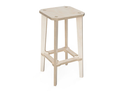 Simple Bar Stool DXF file CNC DXF file design overview