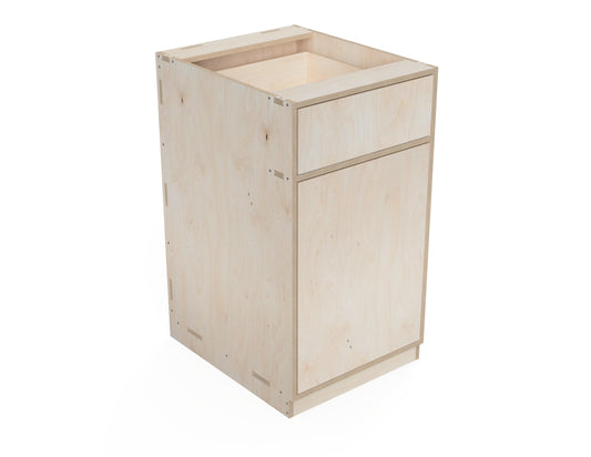 Simple Kitchen Cabinet - One Drawer (Inset Door Cabinets) CNC DXF file design overview