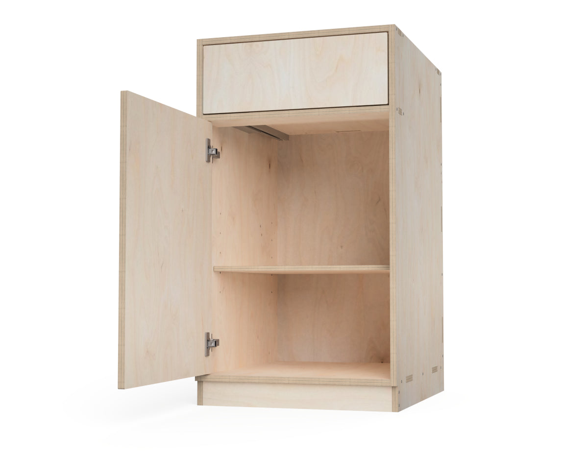 Simple Kitchen Cabinet - One Drawer (Inset Door Cabinets) CNC DXF file design overview