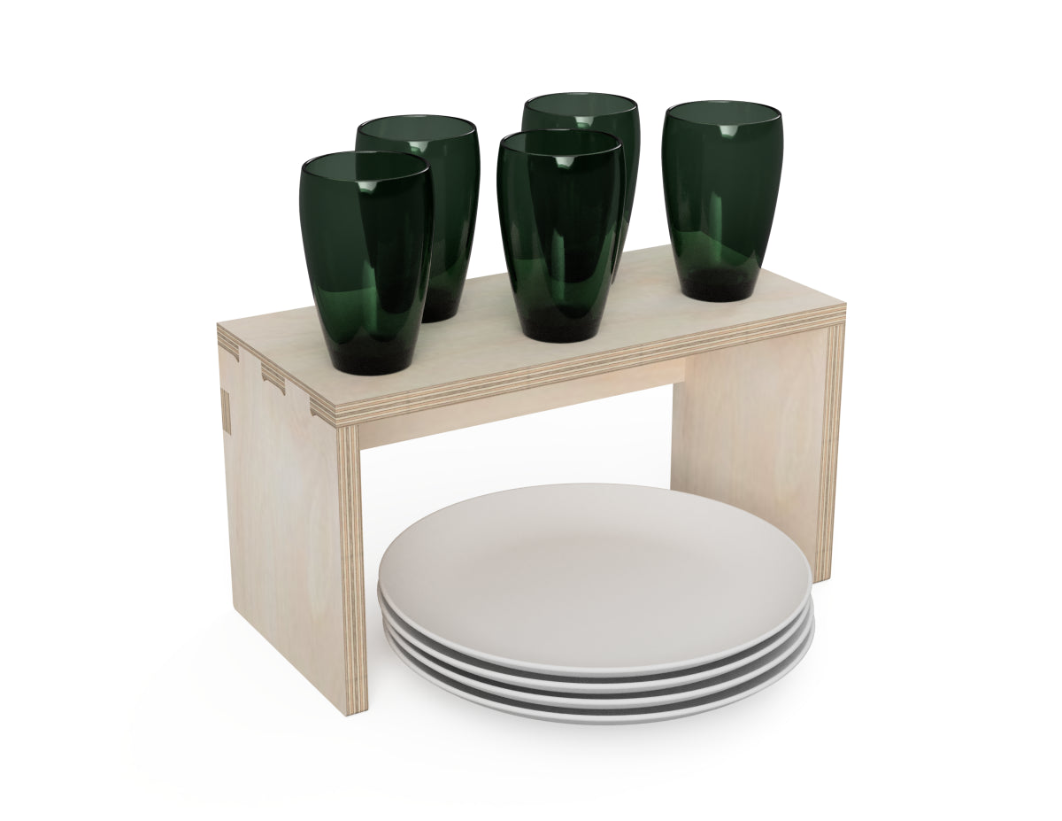 Simple Kitchen Shelf Insert Free CNC DXF file design overview