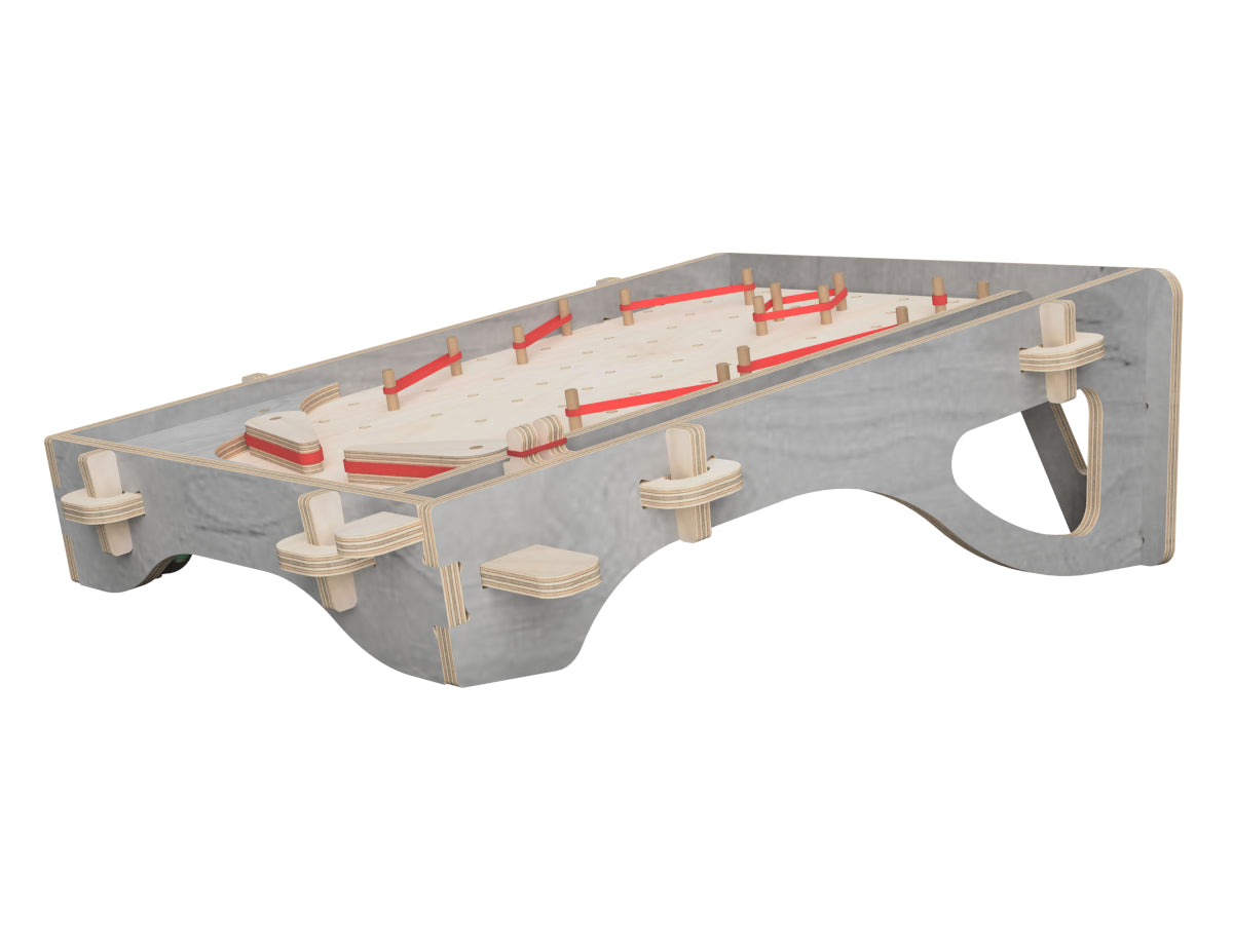 Detailed DXF drawing of simple pinball table for CNC router
