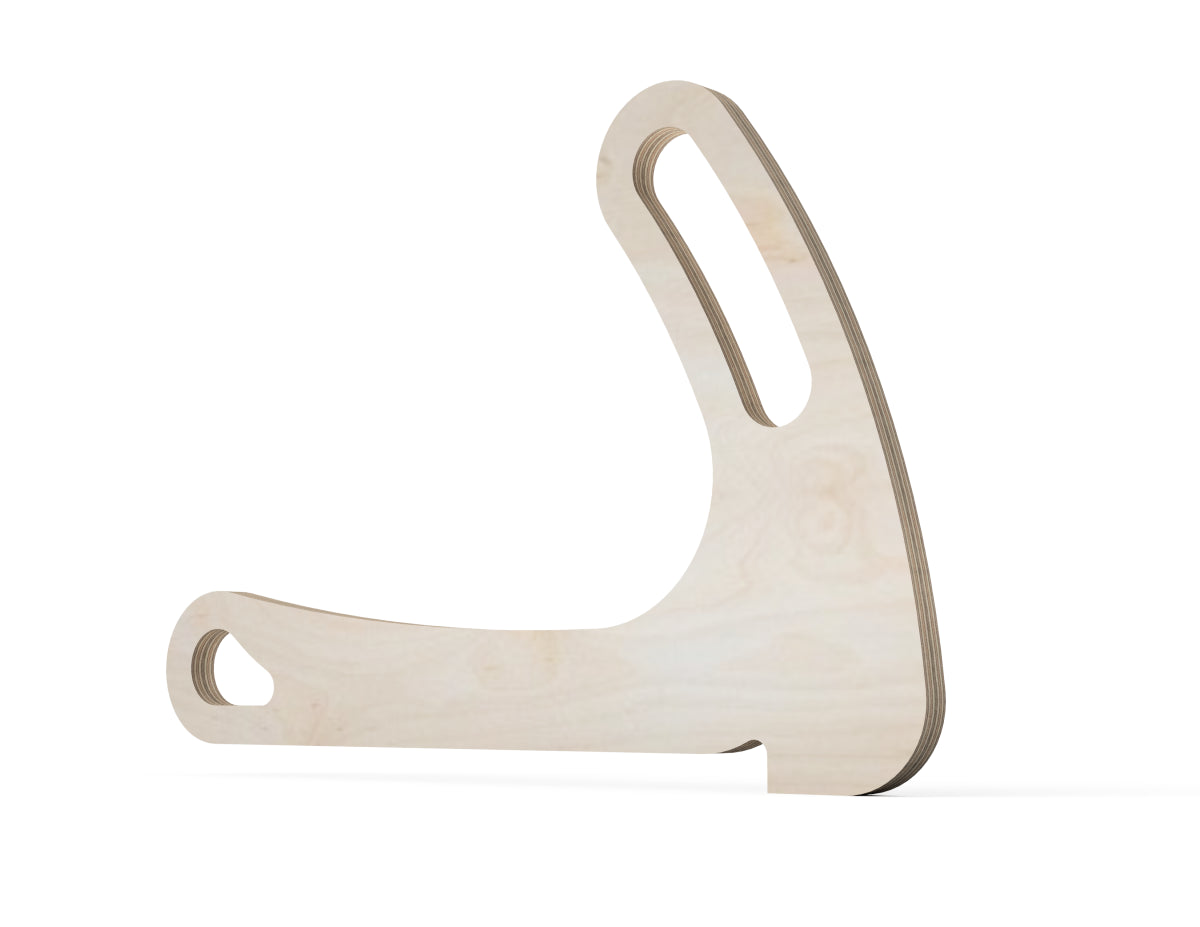Simple Push Stick with a Handle DXF file DXF file rendered from angled view for CNC cutting