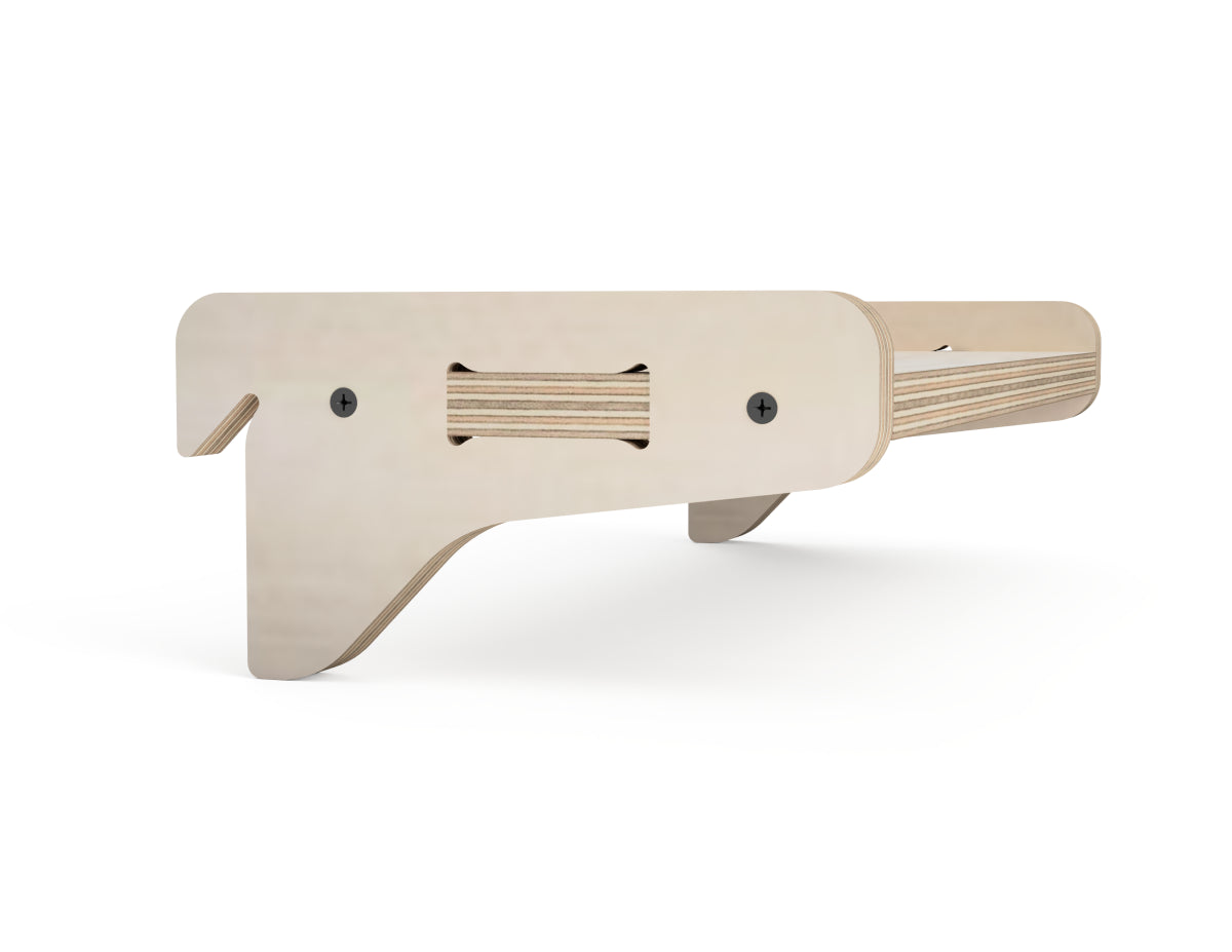 Detailed DXF drawing of simple shelves - french cleat attachment - for CNC router