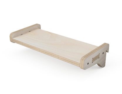 Rendered view of simple shelves - french cleat attachment - layout from DXF file