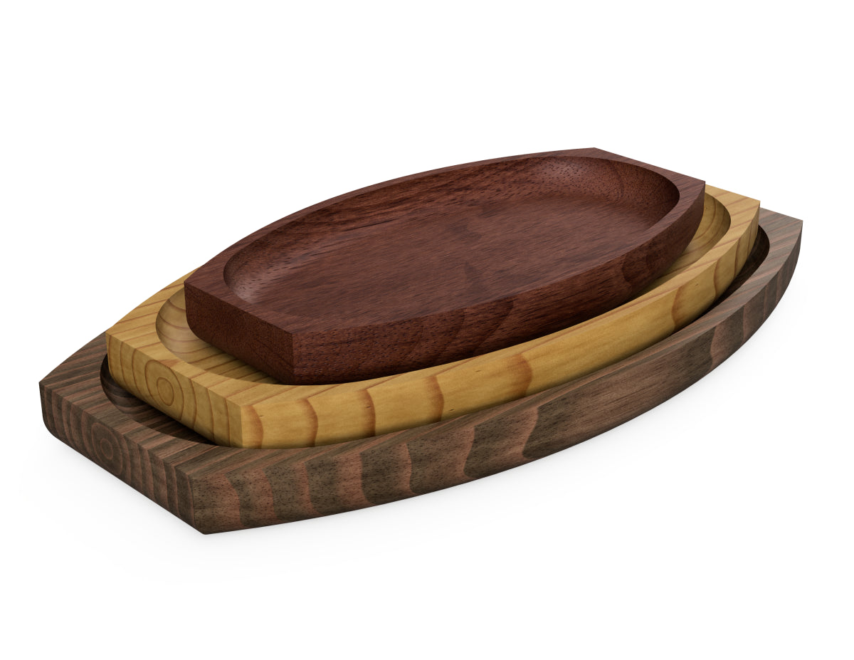 Simple Snack Trays Free CNC DXF file design overview