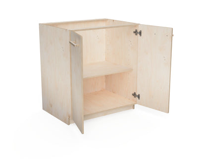 DIY workshop storage cabinet – CNC-cut double cabinet DXF file for makers