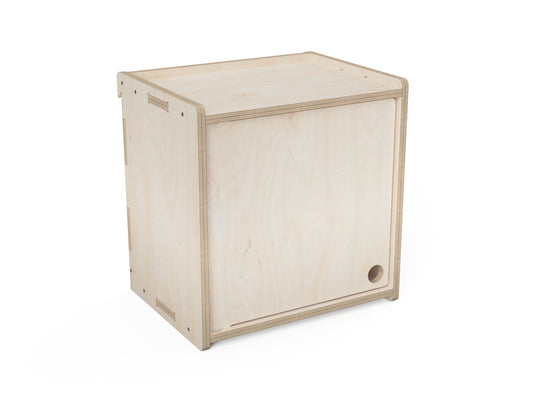 Single Door Cabinet - French Cleat Attachment - CNC DXF file design overview
