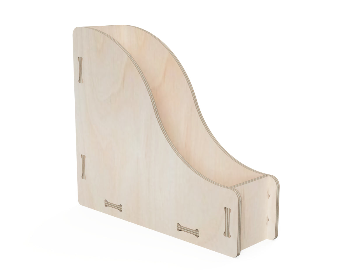 Detailed DXF drawing of single file organizer "waves" for CNC router