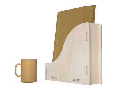 Single File Organizer "Waves" Free CNC-ready design showing joints and assembly features