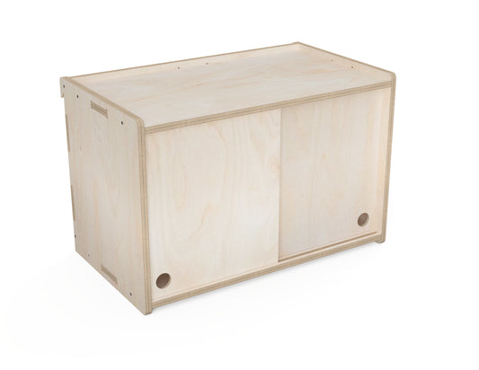Sliding Door Cabinet - French Cleat Attachment - CNC DXF file design overview