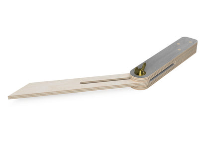 Rendered view of sliding t-bevel layout from Free DXF file