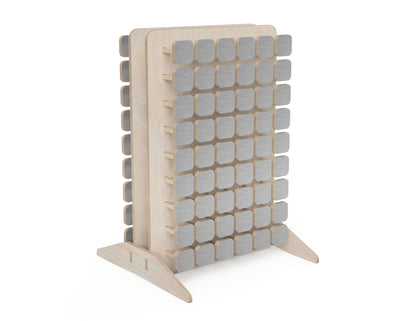 Detailed DXF drawing of small pin art wall for CNC router