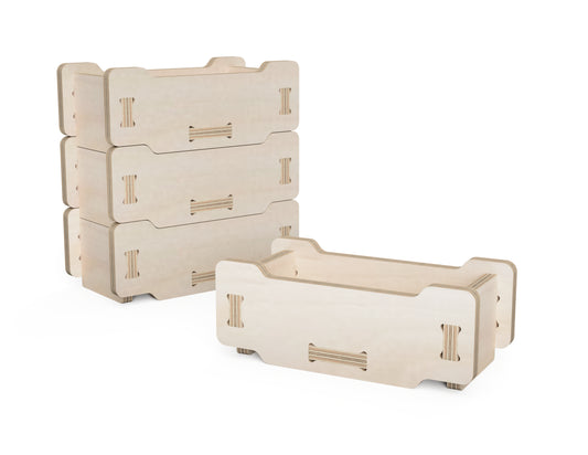 Small stackable Storage boxes made on a CNC router - free DXF Files available