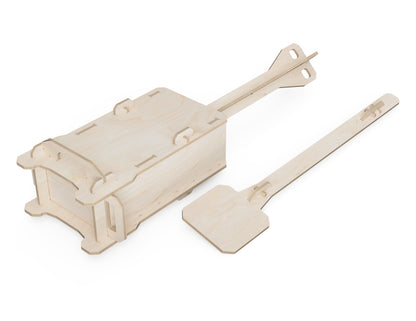 Detailed DXF drawing of snow block press dxf file for CNC router