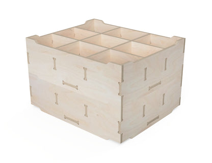 Detailed DXF drawing of sortable storage box free dxf file for CNC router