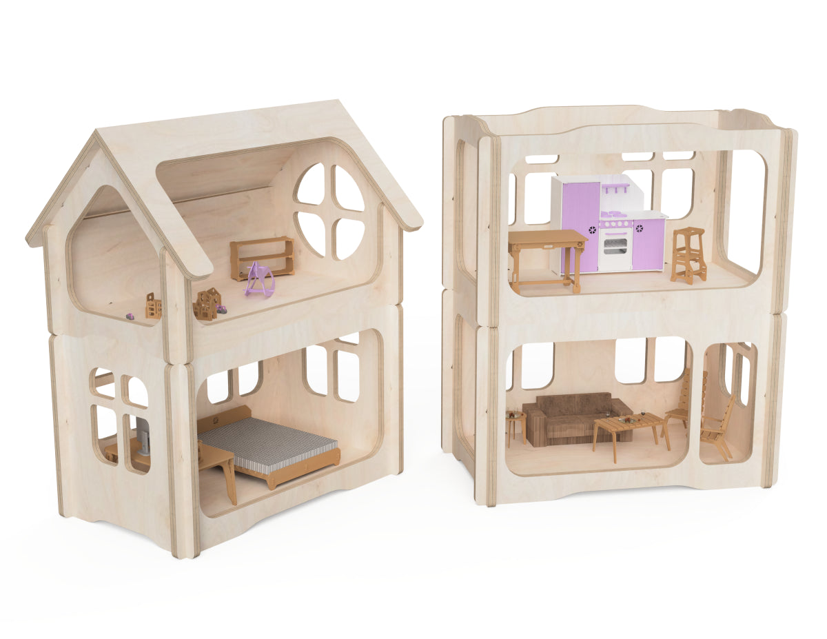 Doll House CNC DXF file design overview