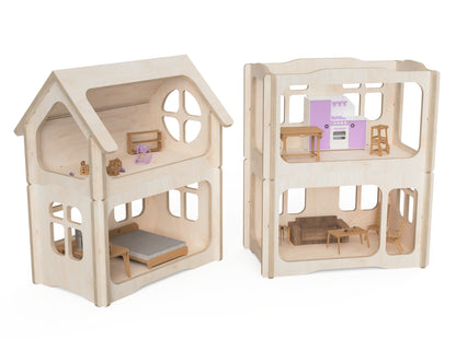 Doll House CNC DXF file design overview