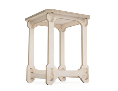 Stool DXF file DXF file rendered from angled view for CNC cutting