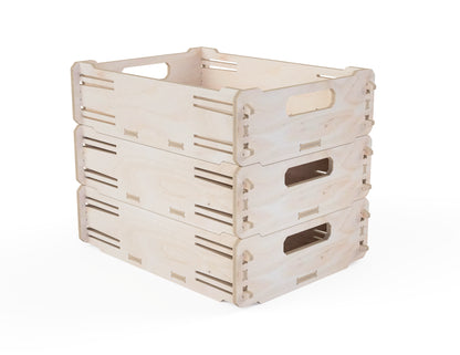 Storage box DXF file CNC-ready design showing joints and assembly features