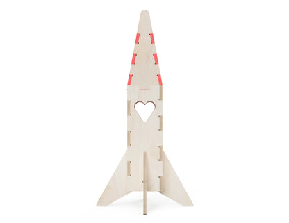 The Missile Of Love DXF file rendered from angled view for CNC cutting