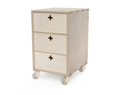 Three Drawer Cabinet For Workshop CNC DXF file design overview