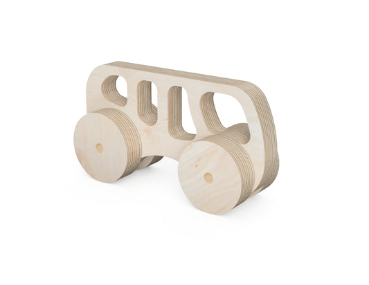 Toy Car Buss DXF file CNC DXF file design overview