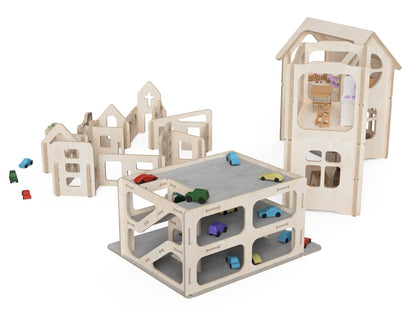 Toy Collection - DXF File Bundle CNC-ready design showing joints and assembly features