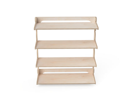 Minimalist plywood storage shelf for home or workshop