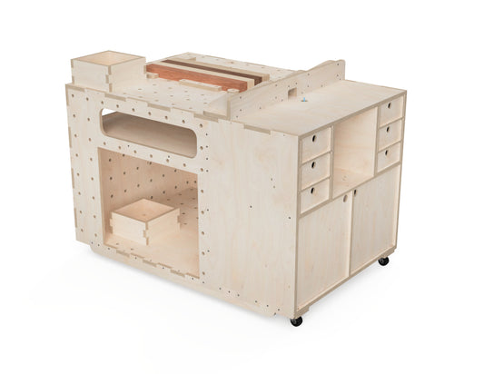 Workbench - Router Table - 2 in 1 CNC DXF file design overview