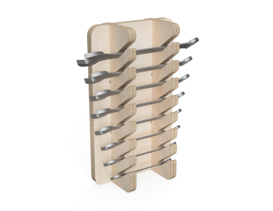 Wrench Holder - French Cleat Attachment - CNC DXF file design overview