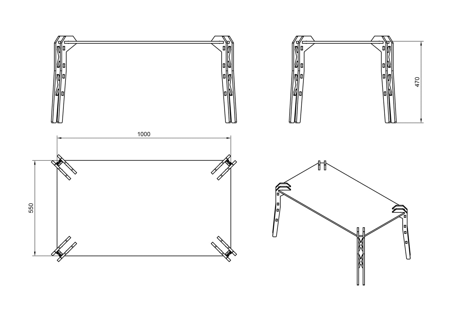 Coffee Table DXF file