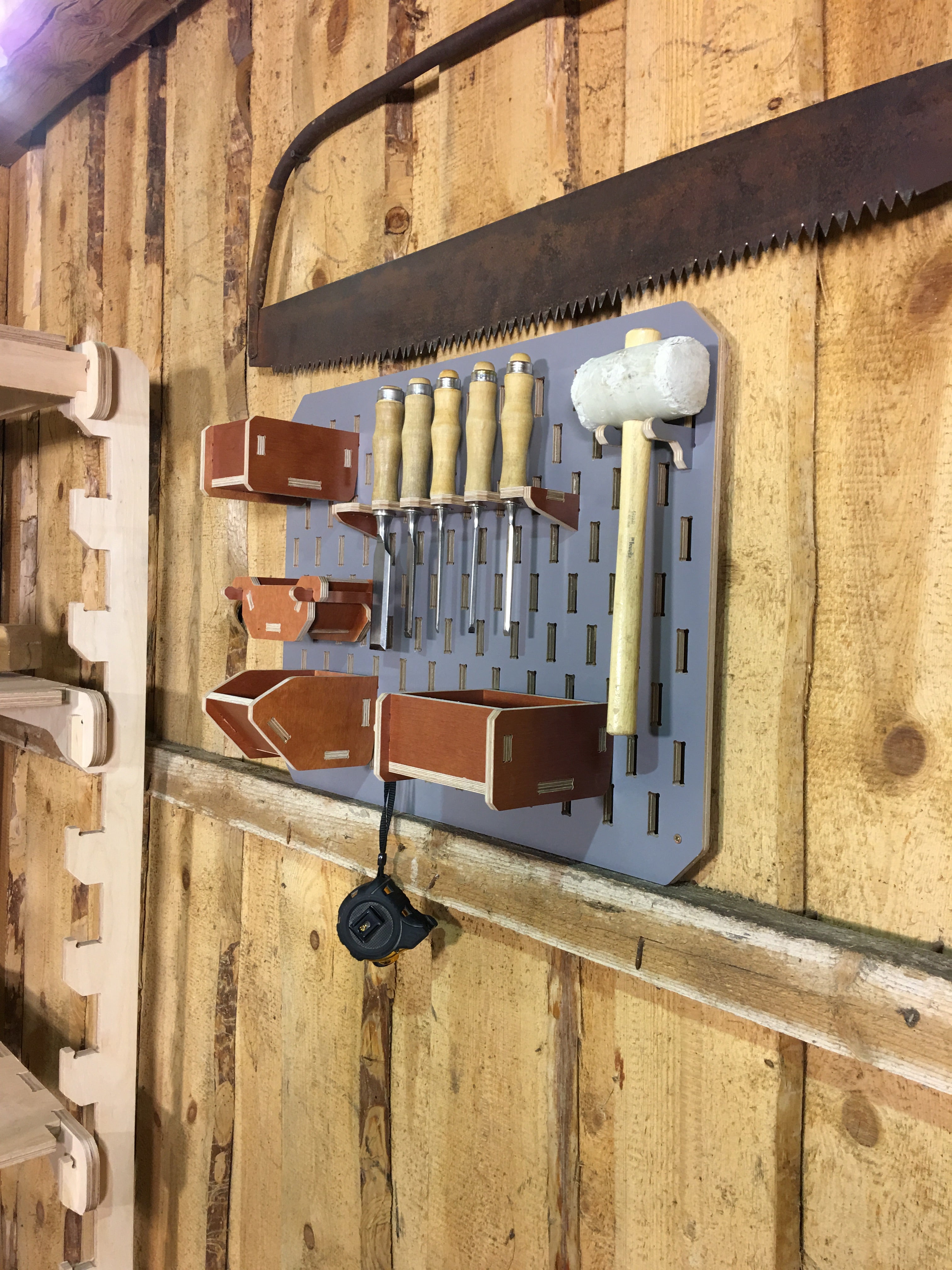 Pegboard Router Pegboard Workshop Storage DXF Files | CNC Router Project Plans – Aribabox