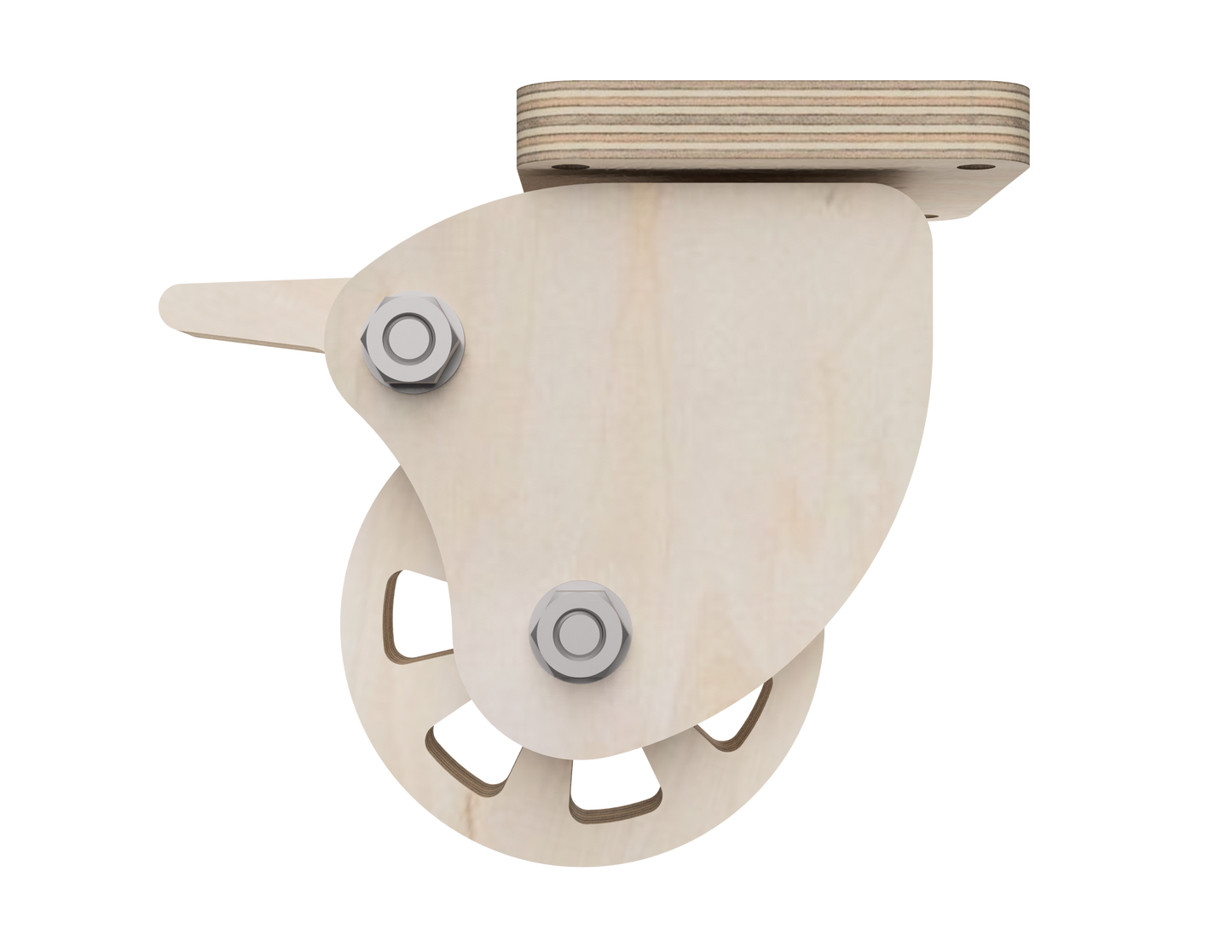 Casters With Brakes DXF files