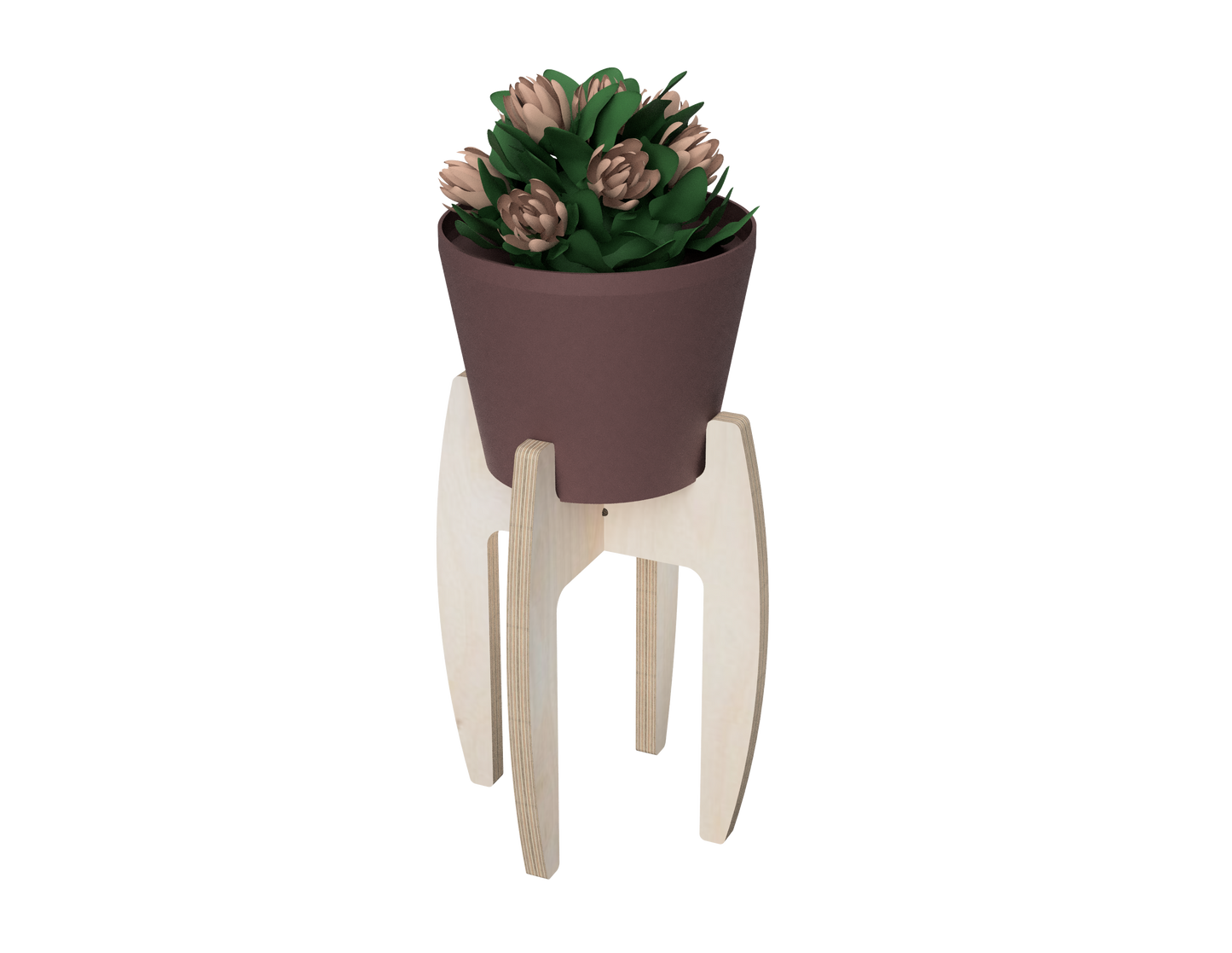 Traditional Plant Stand DXF file