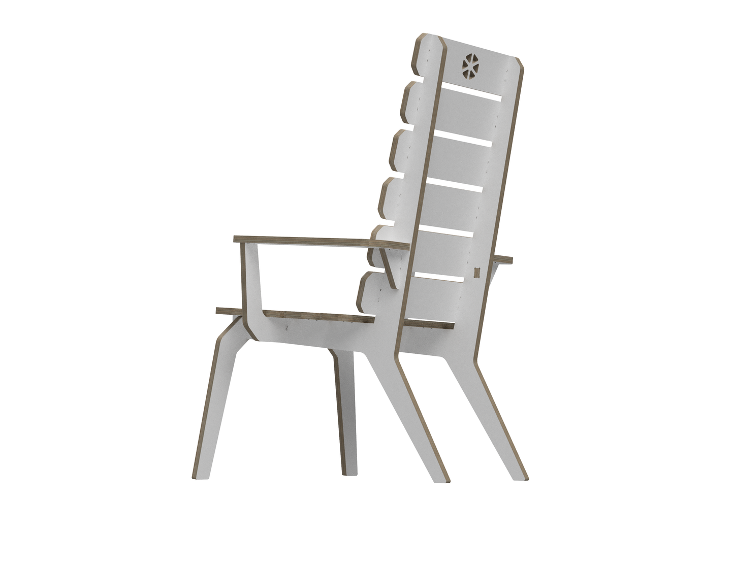 Lounge chair (with armrest) DXF file