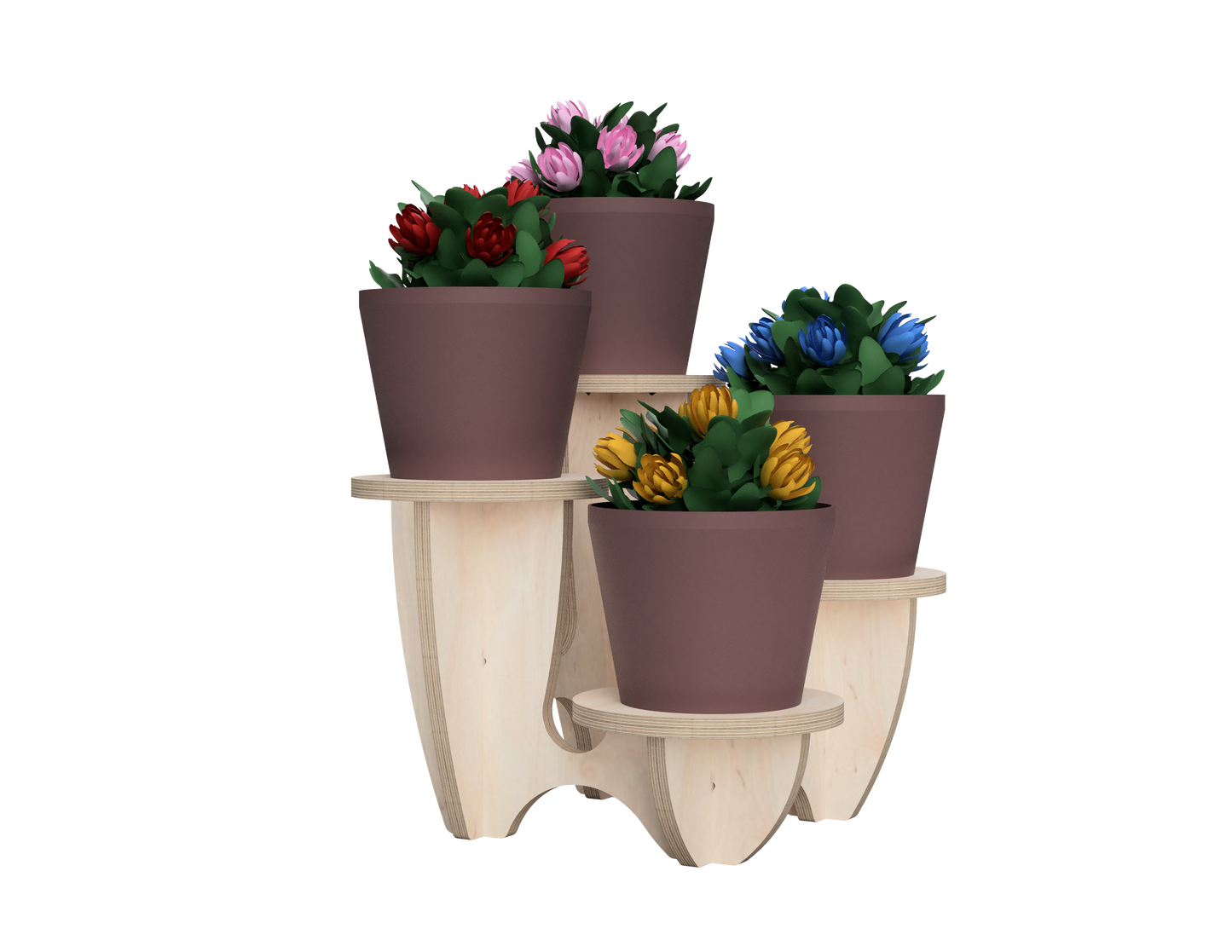 Multiple Level Plant Stand DXF file