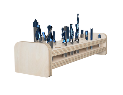 Medium Router Bit Storage DXF Files