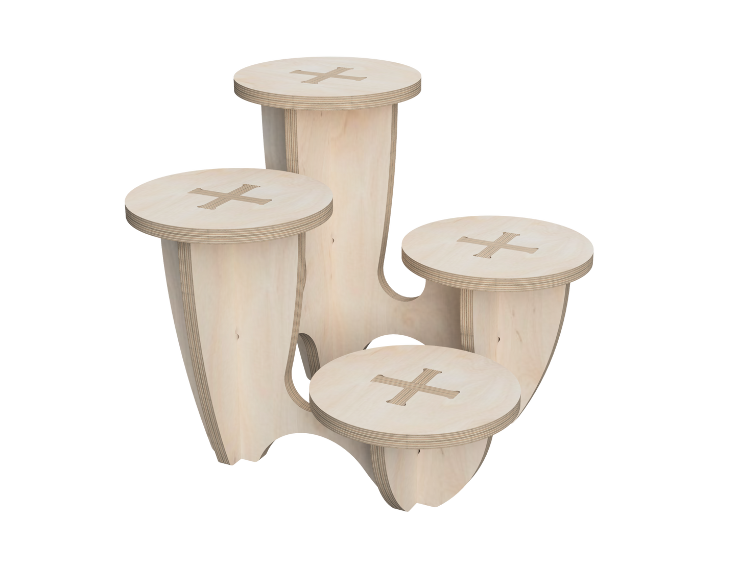 Multiple Level Plant Stand DXF file