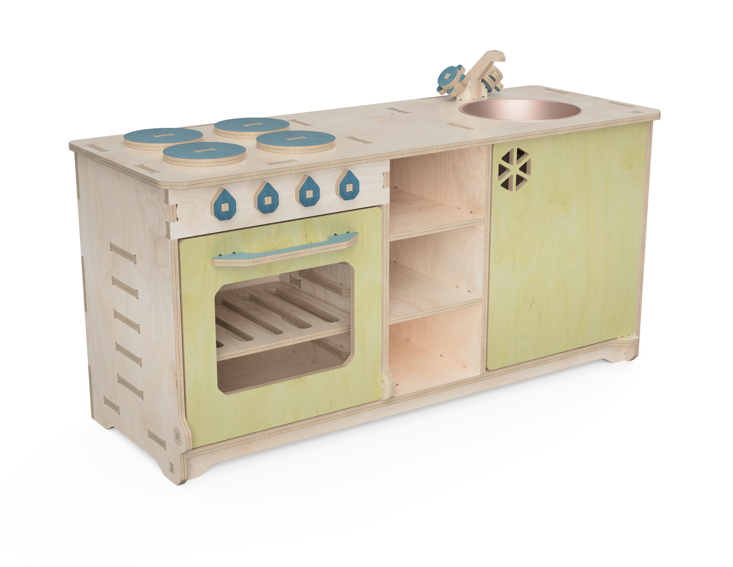 Small Kids Kitchen Set DXF Files Aribabox