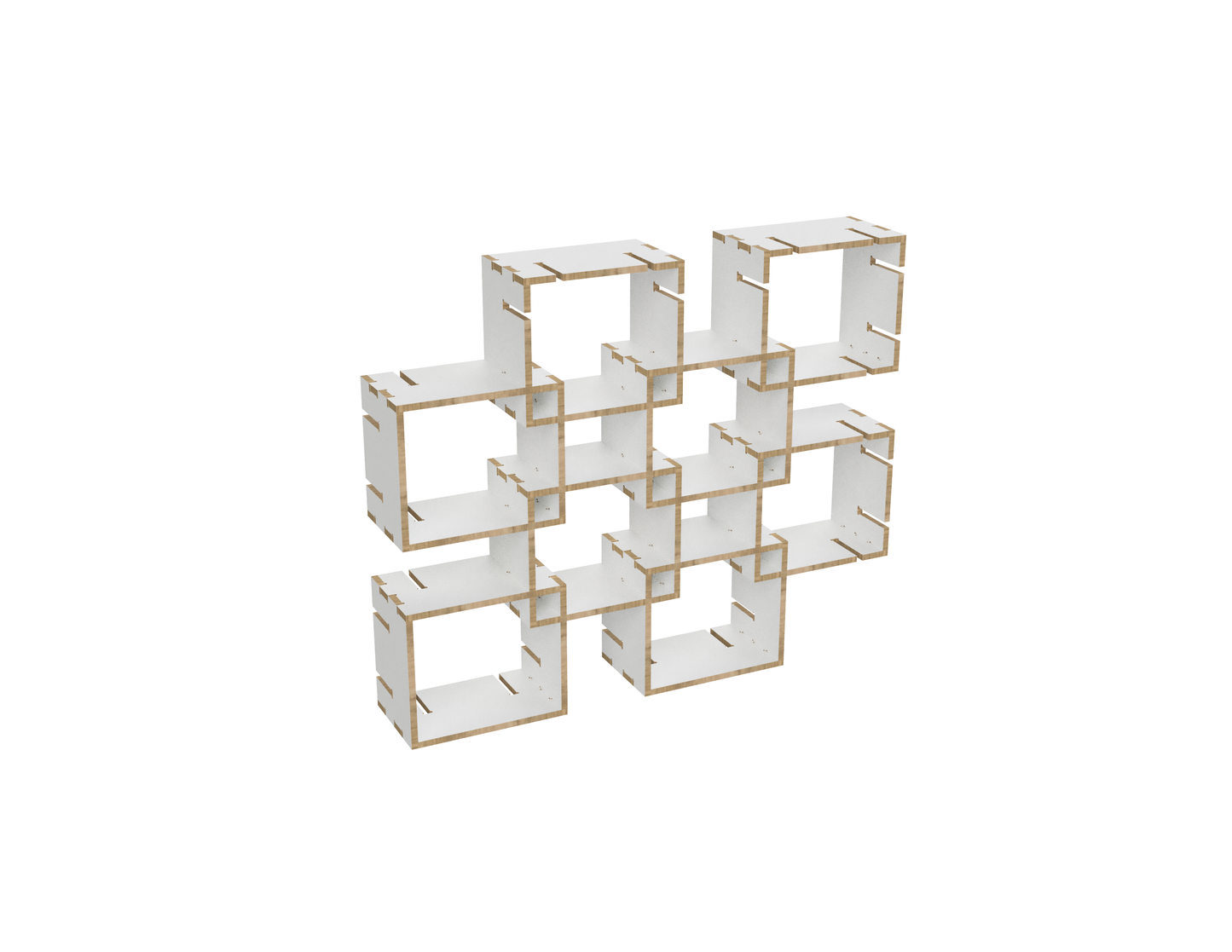Cube shelf DXF file