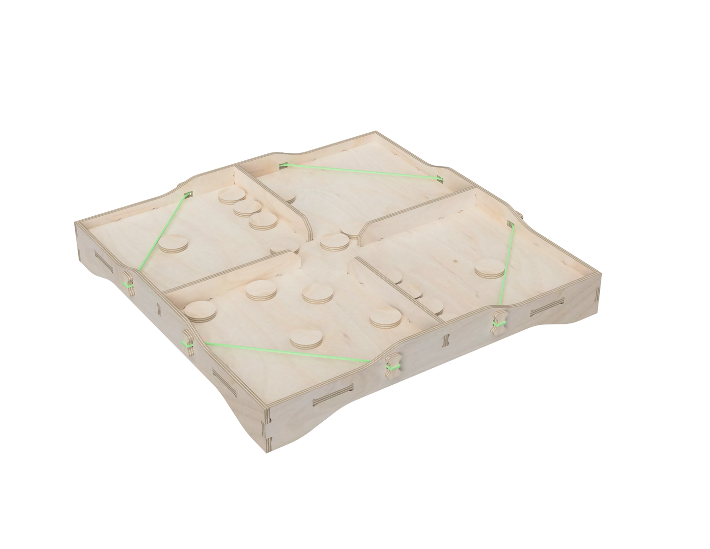 Fastrack game (4 Player) DXF file