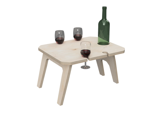 Picnic wine table DXF file